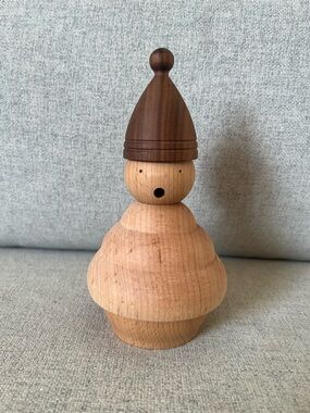 Farmhouse pottery handmade wood incense cone burner
